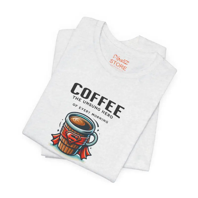 Coffee Hero Jersey Short Sleeve Tee - Unisex Cotton - DipaliZ