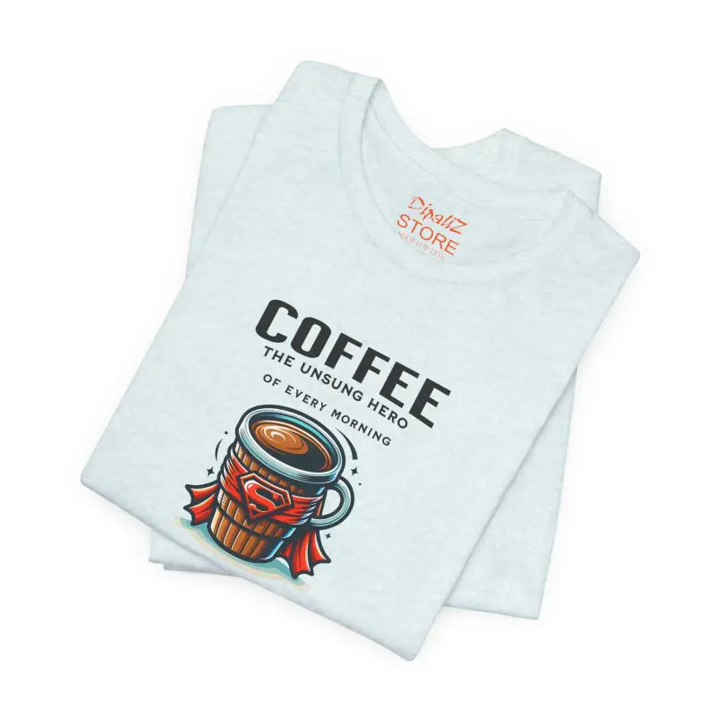 Coffee Hero Jersey Short Sleeve Tee - Unisex Cotton - DipaliZ