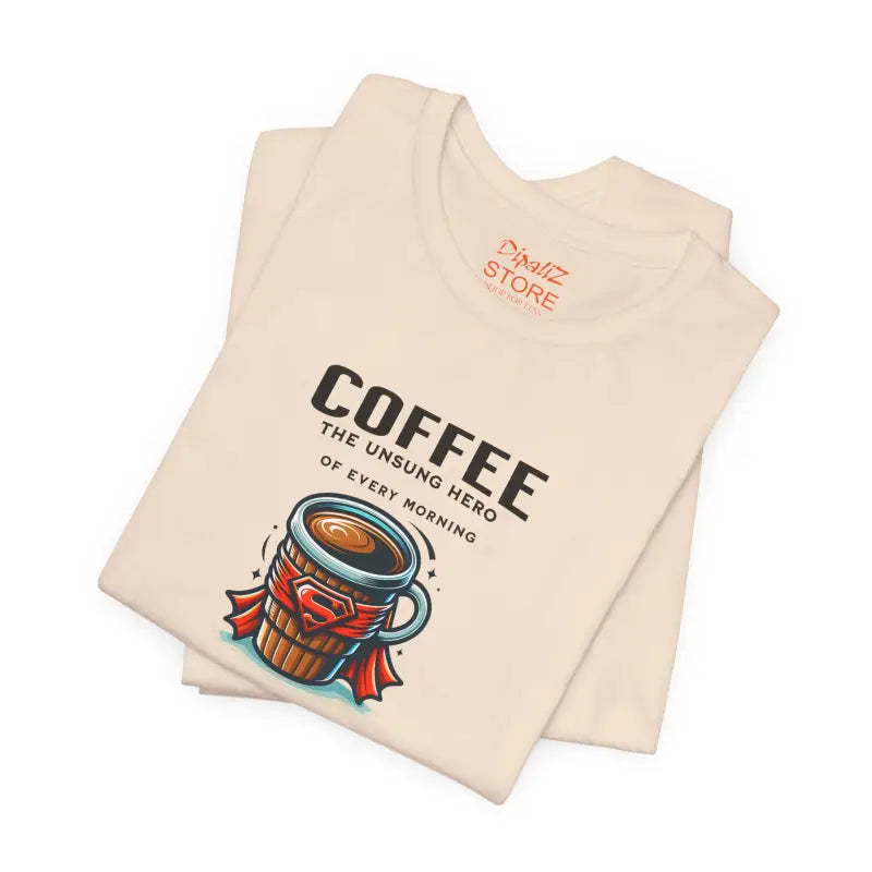 Coffee Hero Jersey Short Sleeve Tee - Unisex Cotton - DipaliZ