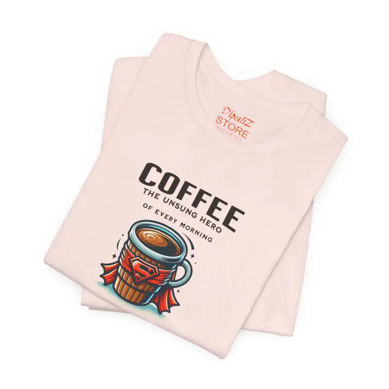Coffee Hero Jersey Short Sleeve Tee - Unisex Cotton - DipaliZ