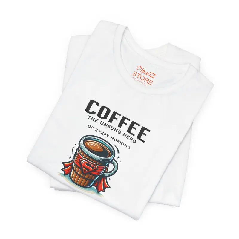 Coffee Hero Jersey Short Sleeve Tee - Unisex Cotton - DipaliZ