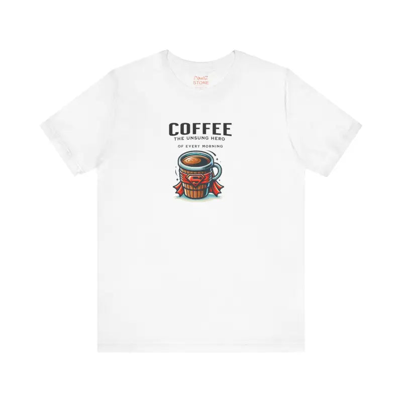 Coffee Hero Jersey Short Sleeve Tee - Unisex Cotton - DipaliZ