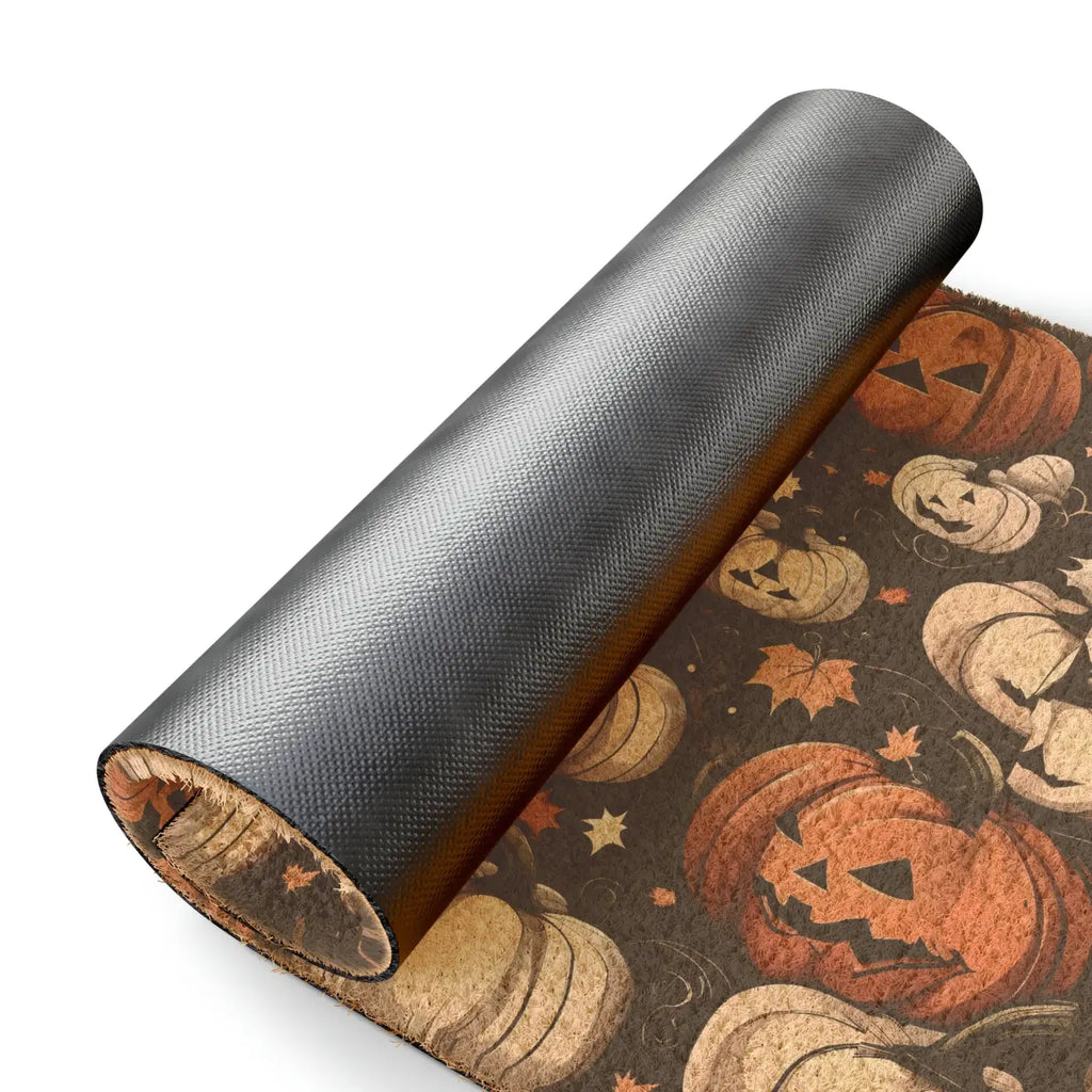 Colored Pumpkins Doormat - Tufted Coir Coconut Fiber - DipaliZ