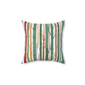 Tree Trunk Pillow - Cozy Nature Design Polyester Square - DipaliZ