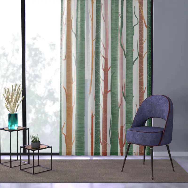 Cozy Comfort Curtains - Colored Trees Natural Light - DipaliZ