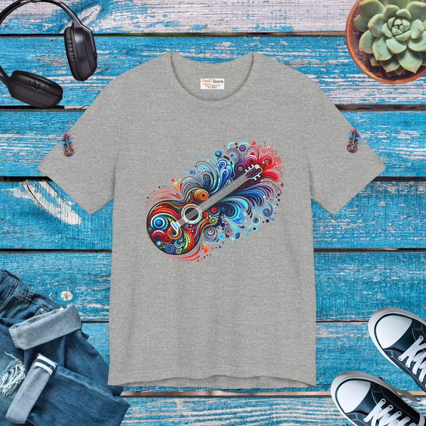 Artistic Unisex Tee - Vibrant Design Comfort - DipaliZ