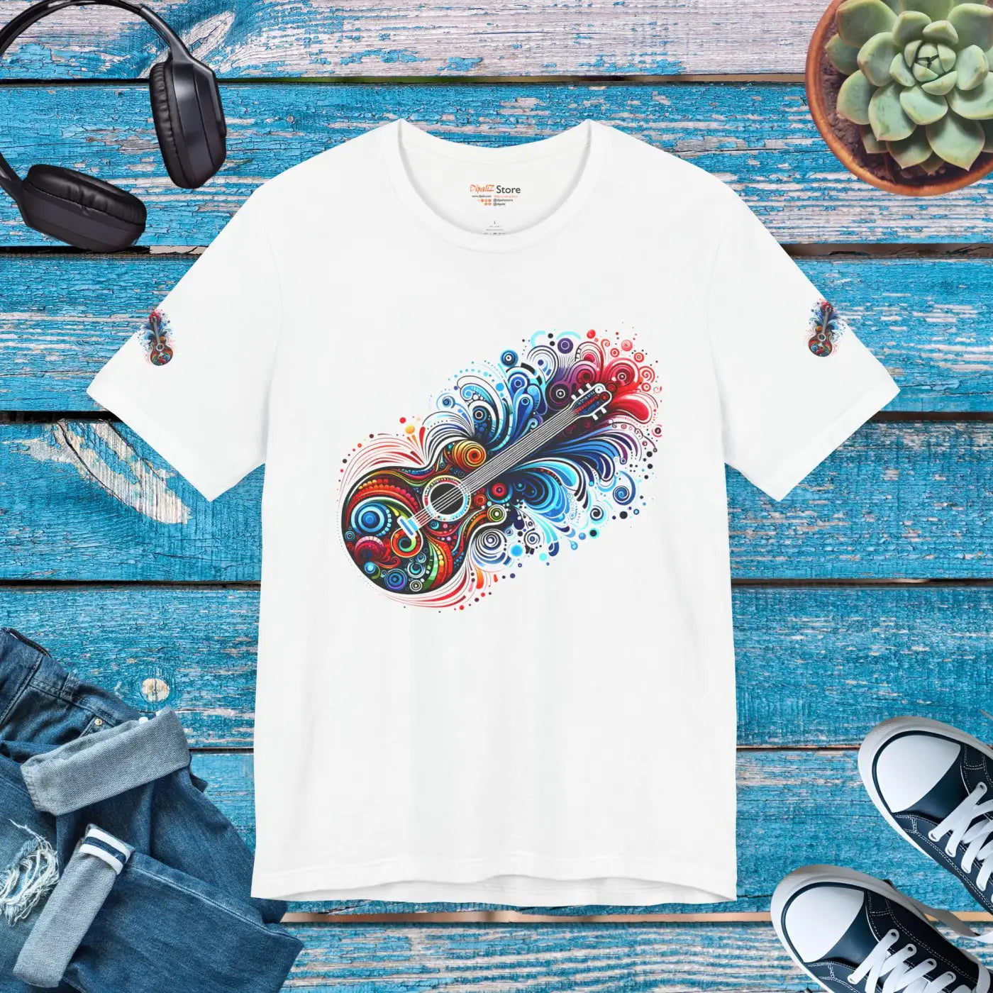 Artistic Unisex Tee - Vibrant Design Comfort - DipaliZ