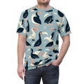 Colorful Bird Pattern Unique AOP Shirt - Fun Summer Tee - DipaliZ