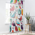 Colorful Birds Window Curtain - Vibrant Home Decor - DipaliZ