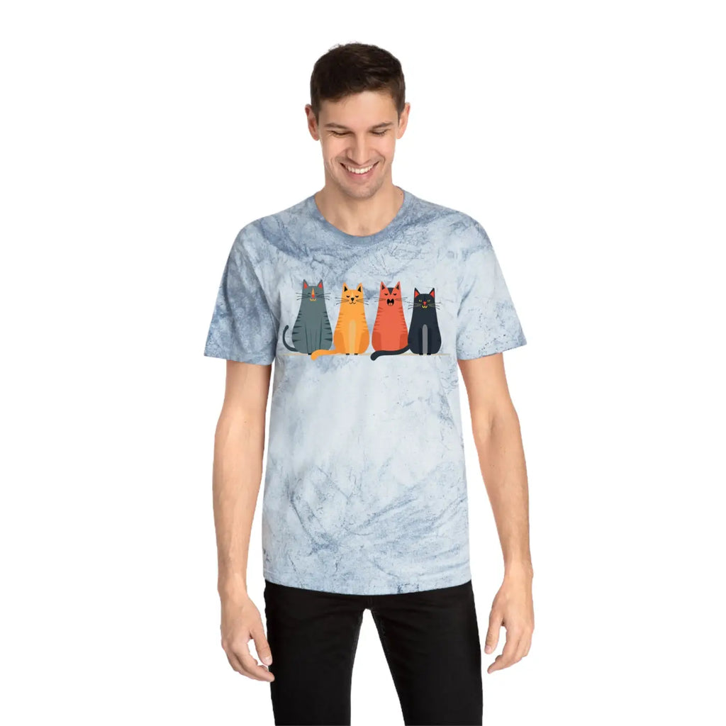 Fun Cat Tee - Colorful Design for Casual Everyday - DipaliZ