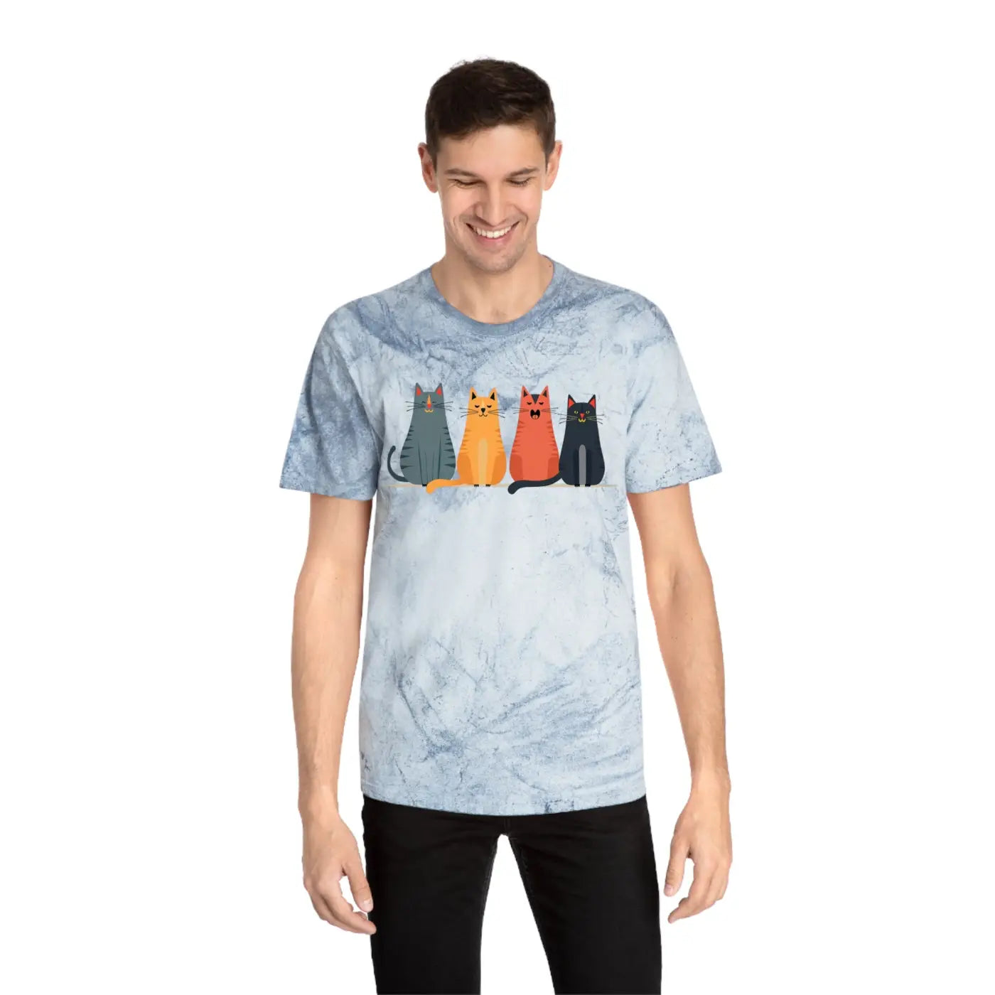Fun Cat Tee - Colorful Design for Casual Everyday - DipaliZ