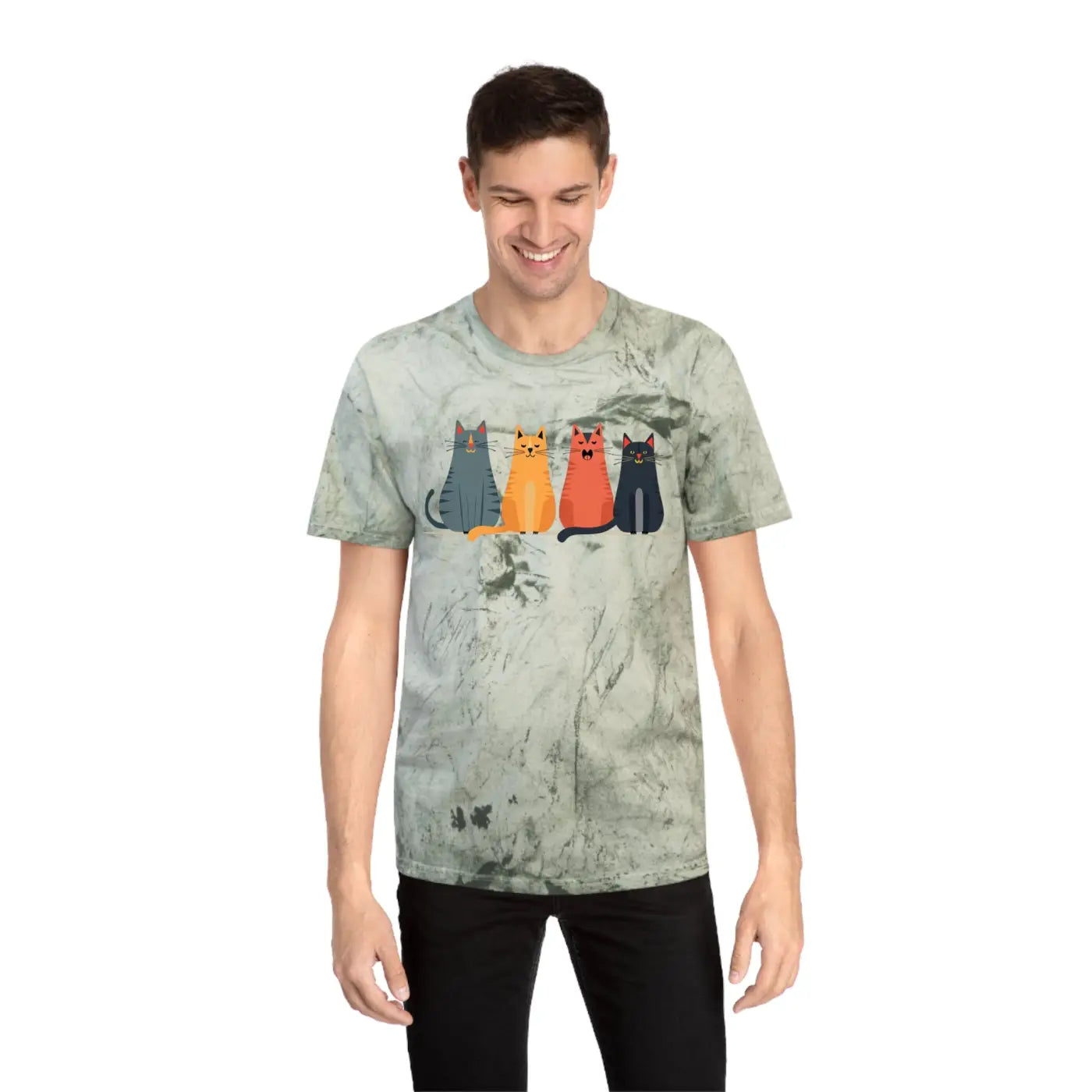 Fun Cat Tee - Colorful Design for Casual Everyday - DipaliZ