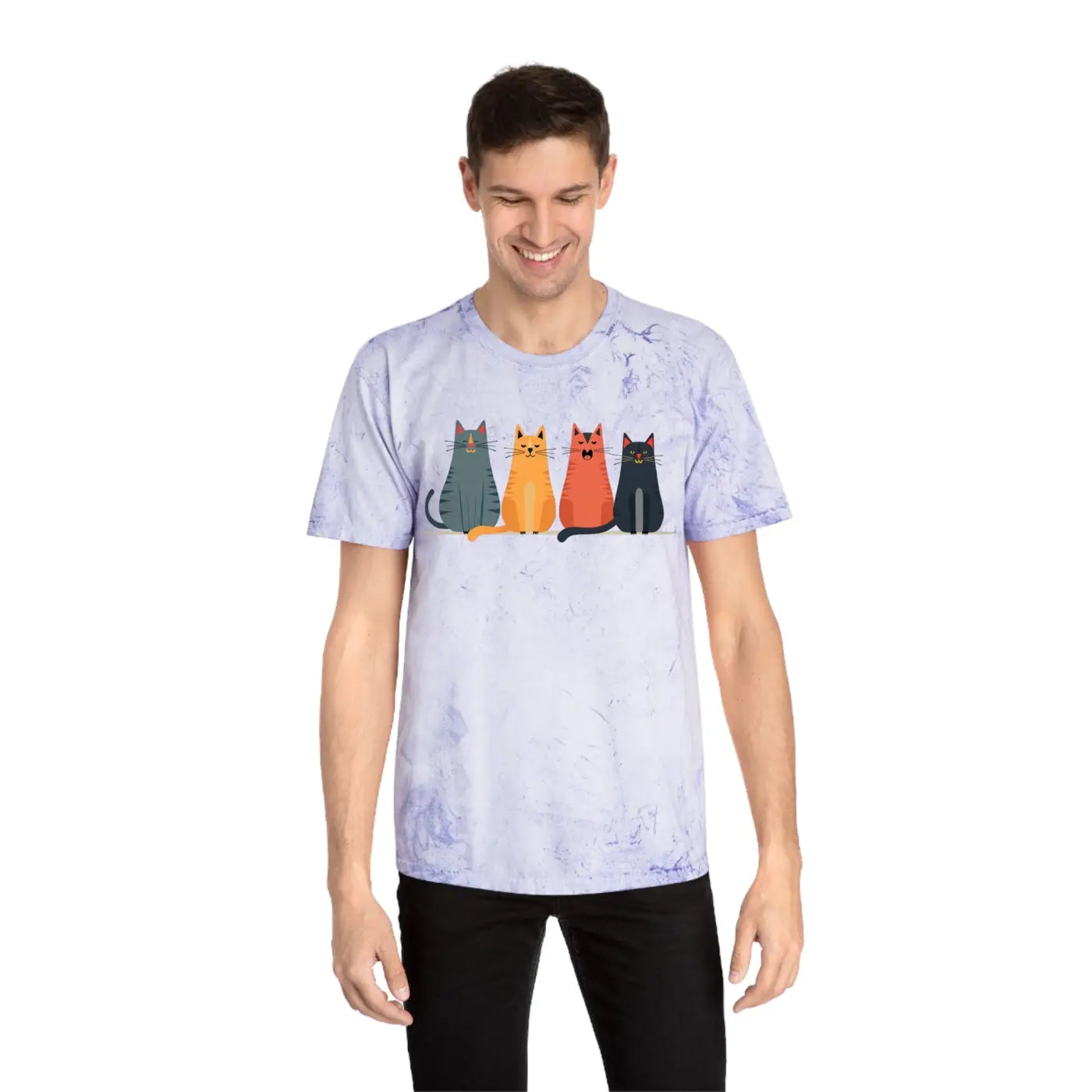 Fun Cat Tee - Colorful Design for Casual Everyday - DipaliZ