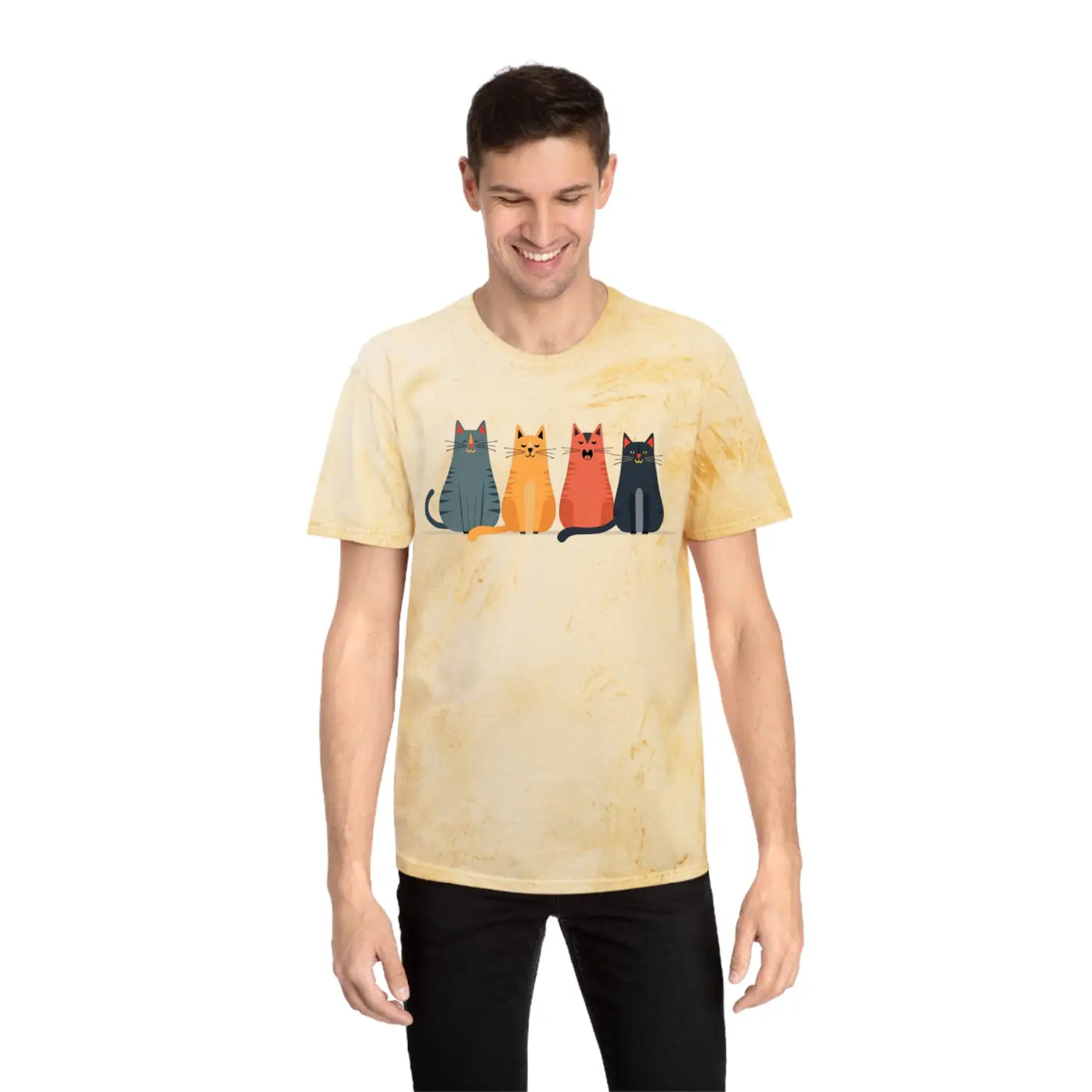 Fun Cat Tee - Colorful Design for Casual Everyday - DipaliZ