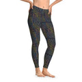 Colorful Circuits Abstract Pattern Leggings - DipaliZ