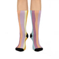 Colorful Cushioned Crew Socks - Cozy All-Over Prints - DipaliZ