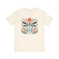 Colorful Dragonfly Dreams Short Sleeve Tee - Unisex Cotton - DipaliZ