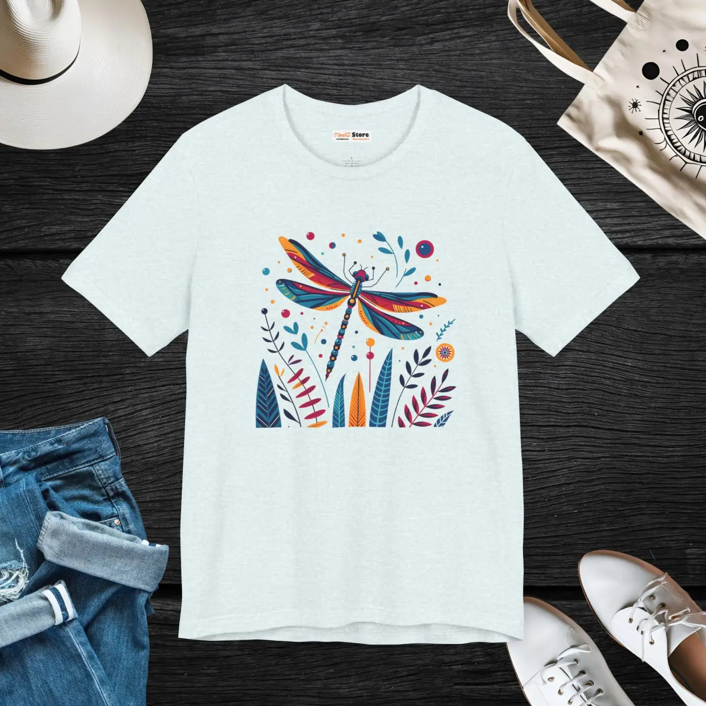 Dragonfly Nature Fusion Unisex Jersey Short Sleeve Tee - DipaliZ