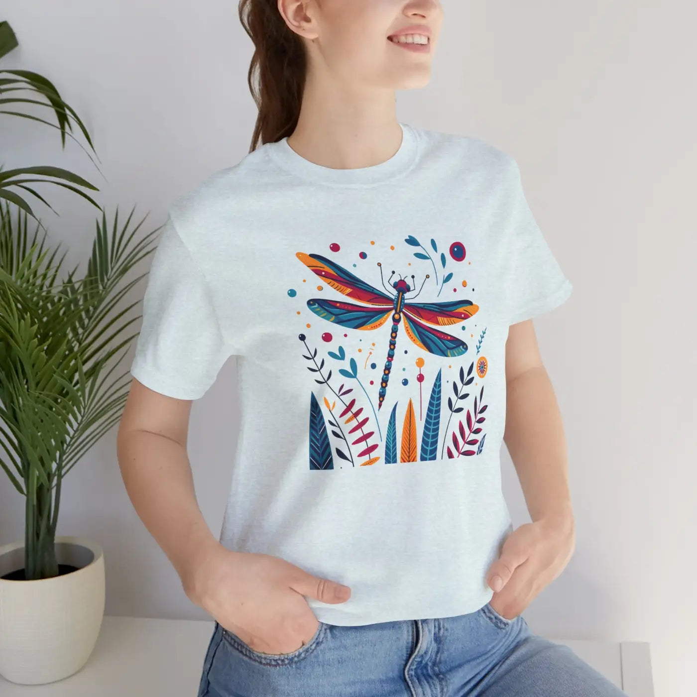 Dragonfly Nature Fusion Unisex Jersey Short Sleeve Tee - DipaliZ
