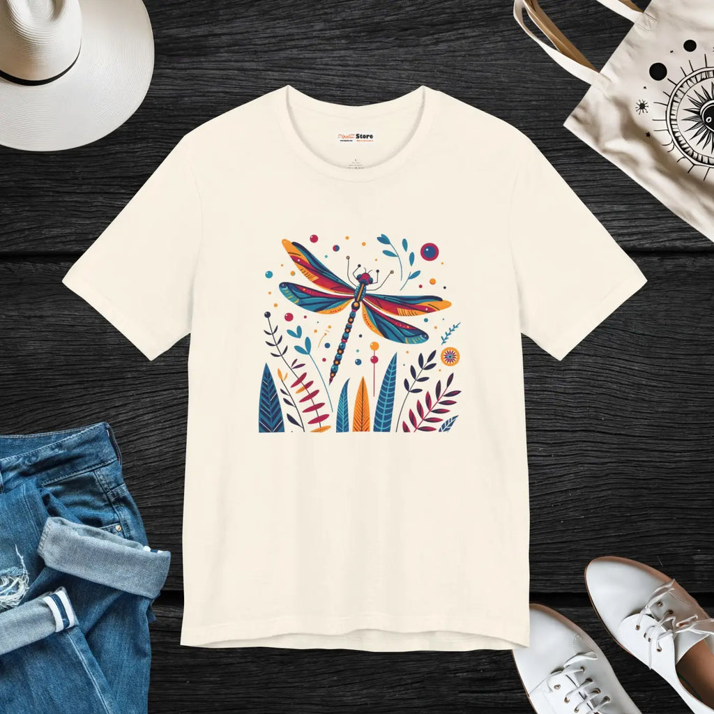 Dragonfly Nature Fusion Unisex Jersey Short Sleeve Tee - DipaliZ
