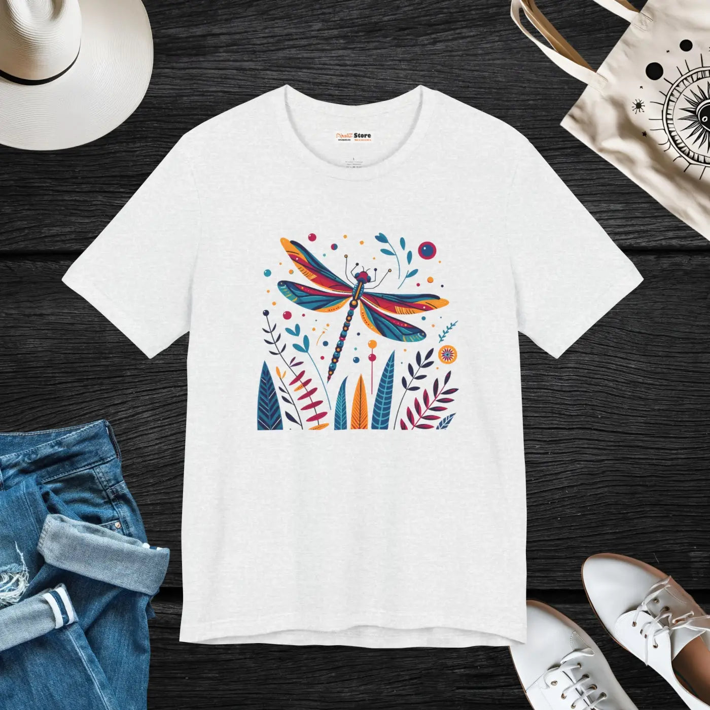Dragonfly Nature Fusion Unisex Jersey Short Sleeve Tee - DipaliZ