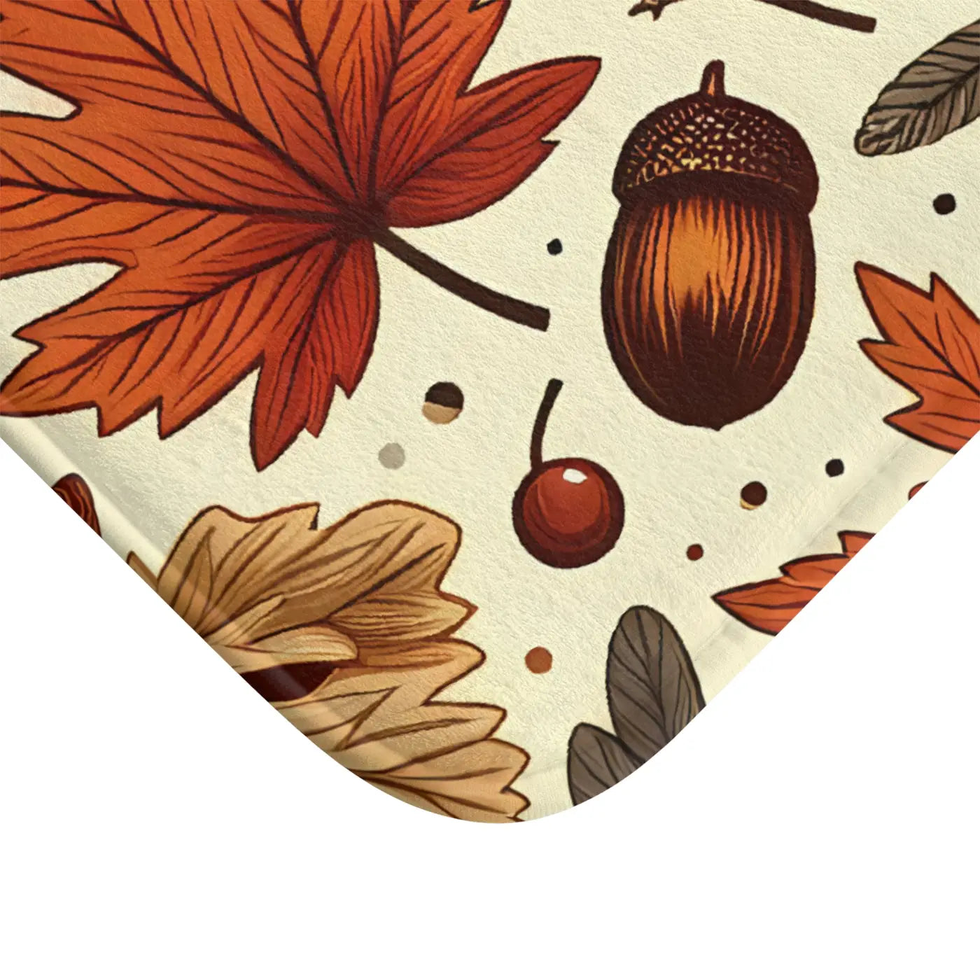 Vibrant Fall Foliage Bath Mat - Anti-Slip Backing - DipaliZ