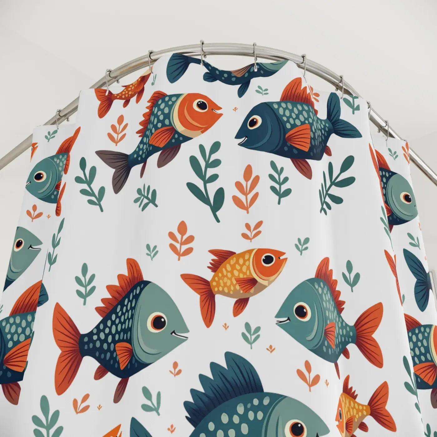 Underwater Oasis Colorful Fish Shower Curtain - Bathroom Decor - DipaliZ