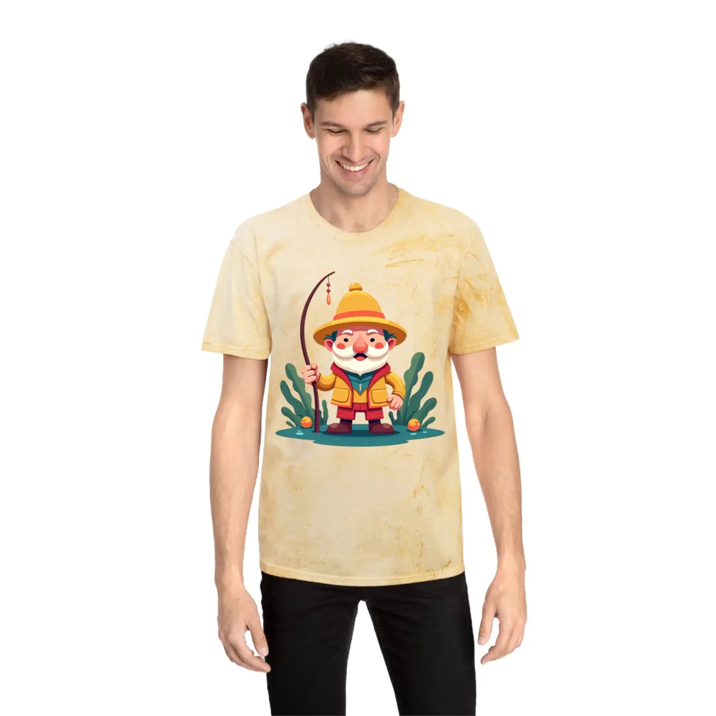 Colorful Fisherman Unisex Tee - Bold Vibes Adventure Wear - DipaliZ
