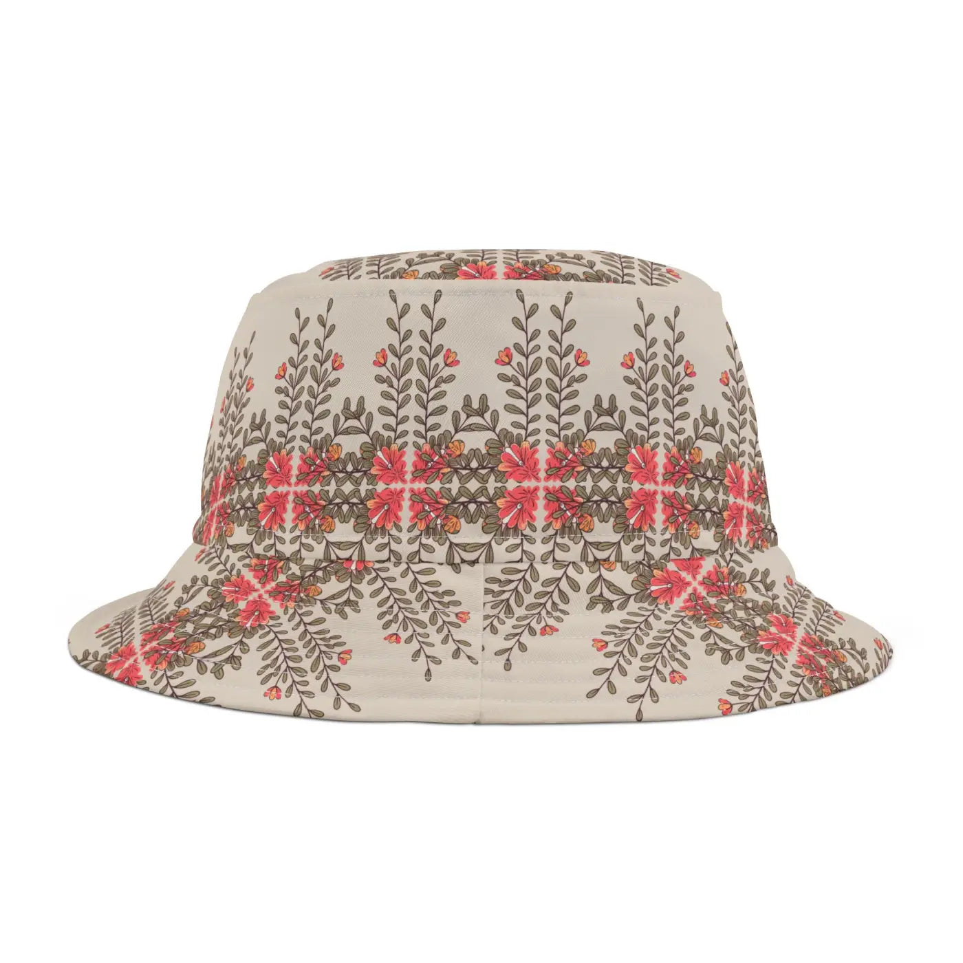 Flowers Bucket Hat - Vibrant Orange Flowers Style - DipaliZ