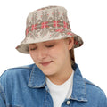 Flowers Bucket Hat - Vibrant Orange Flowers Style - DipaliZ