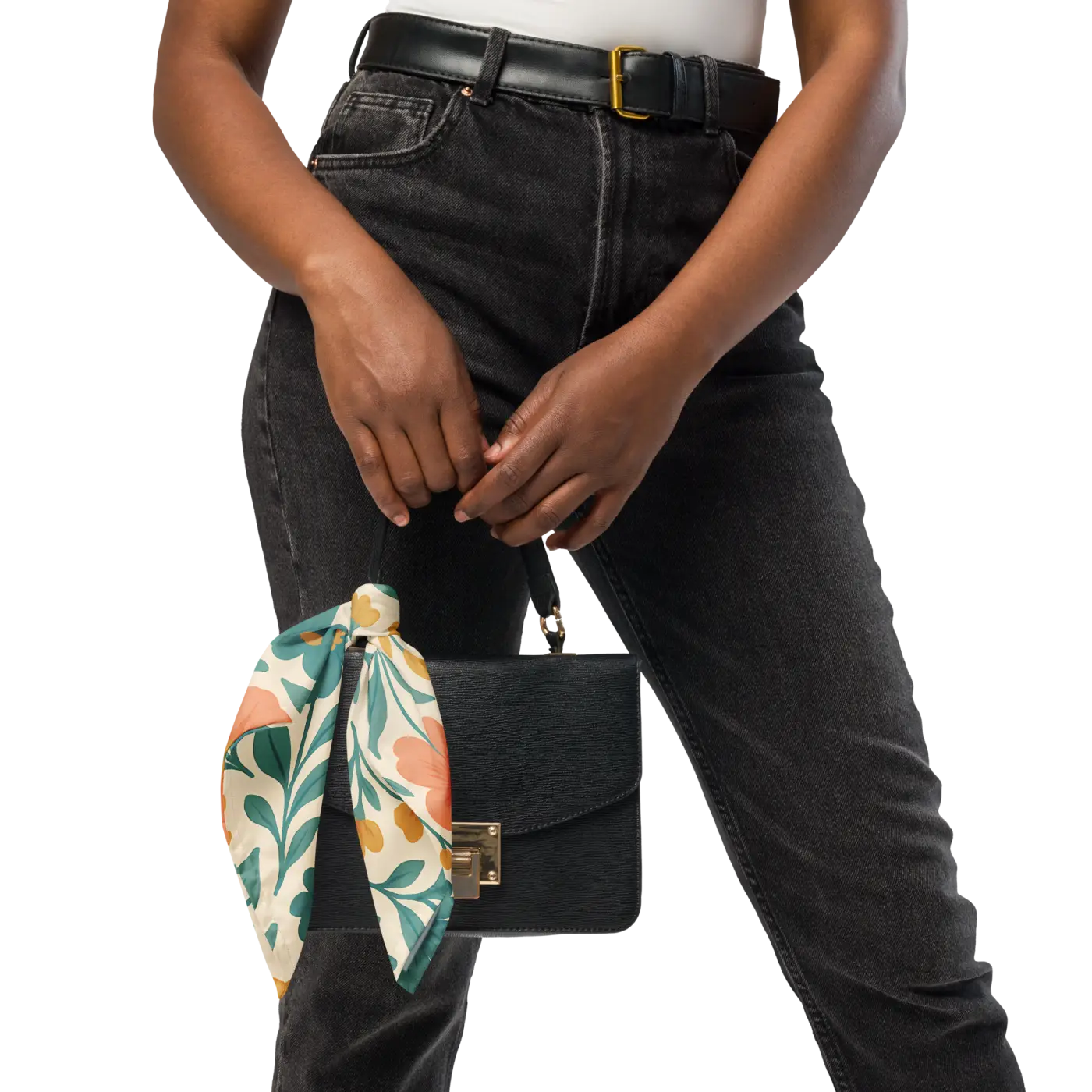 Floral Pop All-Over Print Bandana - Spring Accessory - DipaliZ