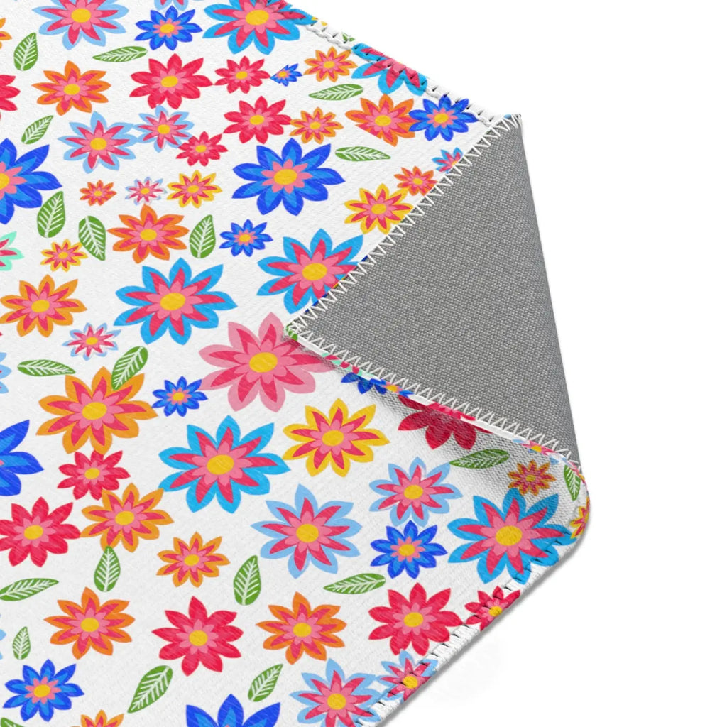 Flowers Pattern Area Rugs - Vibrant Home Decor - DipaliZ