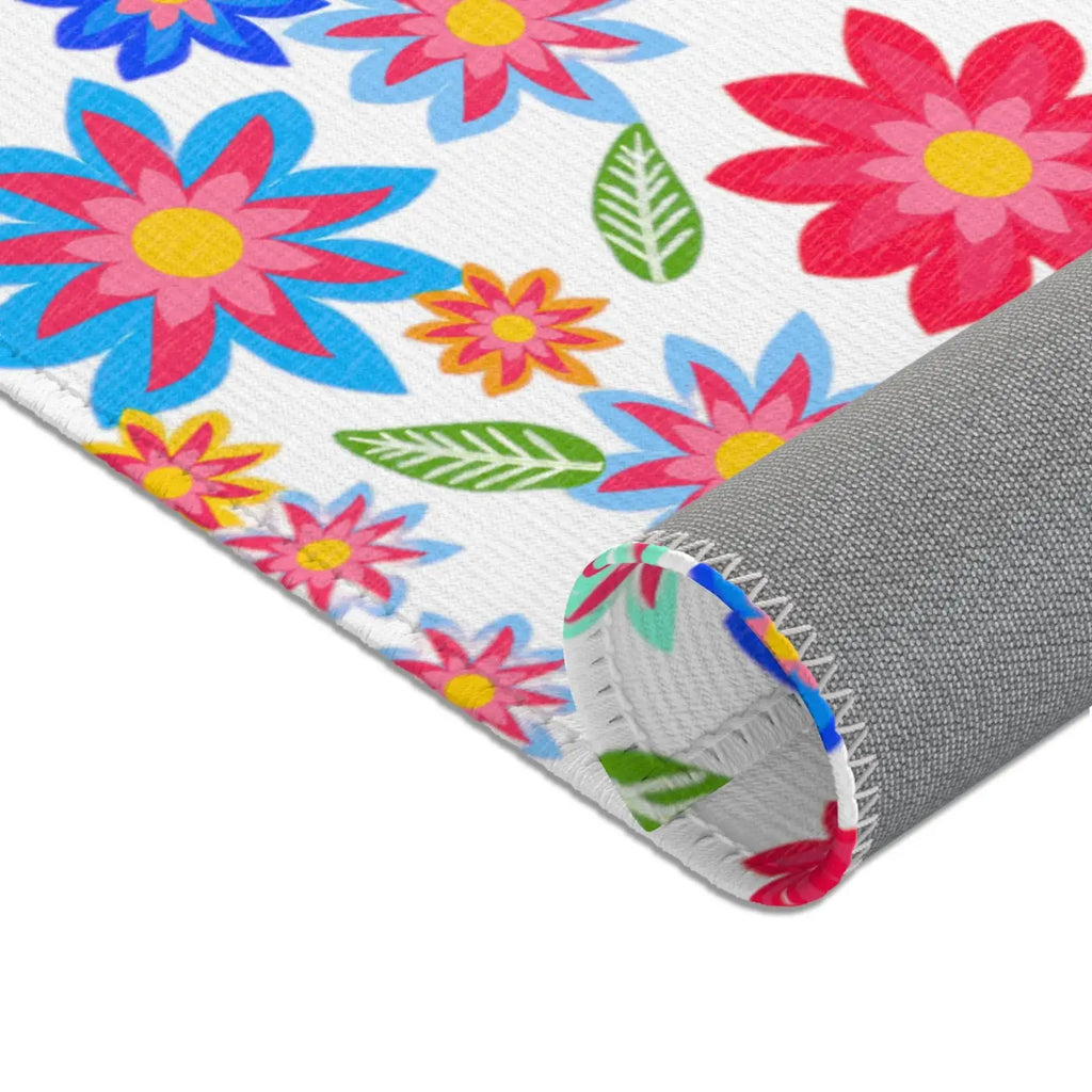 Flowers Pattern Area Rugs - Vibrant Home Decor - DipaliZ