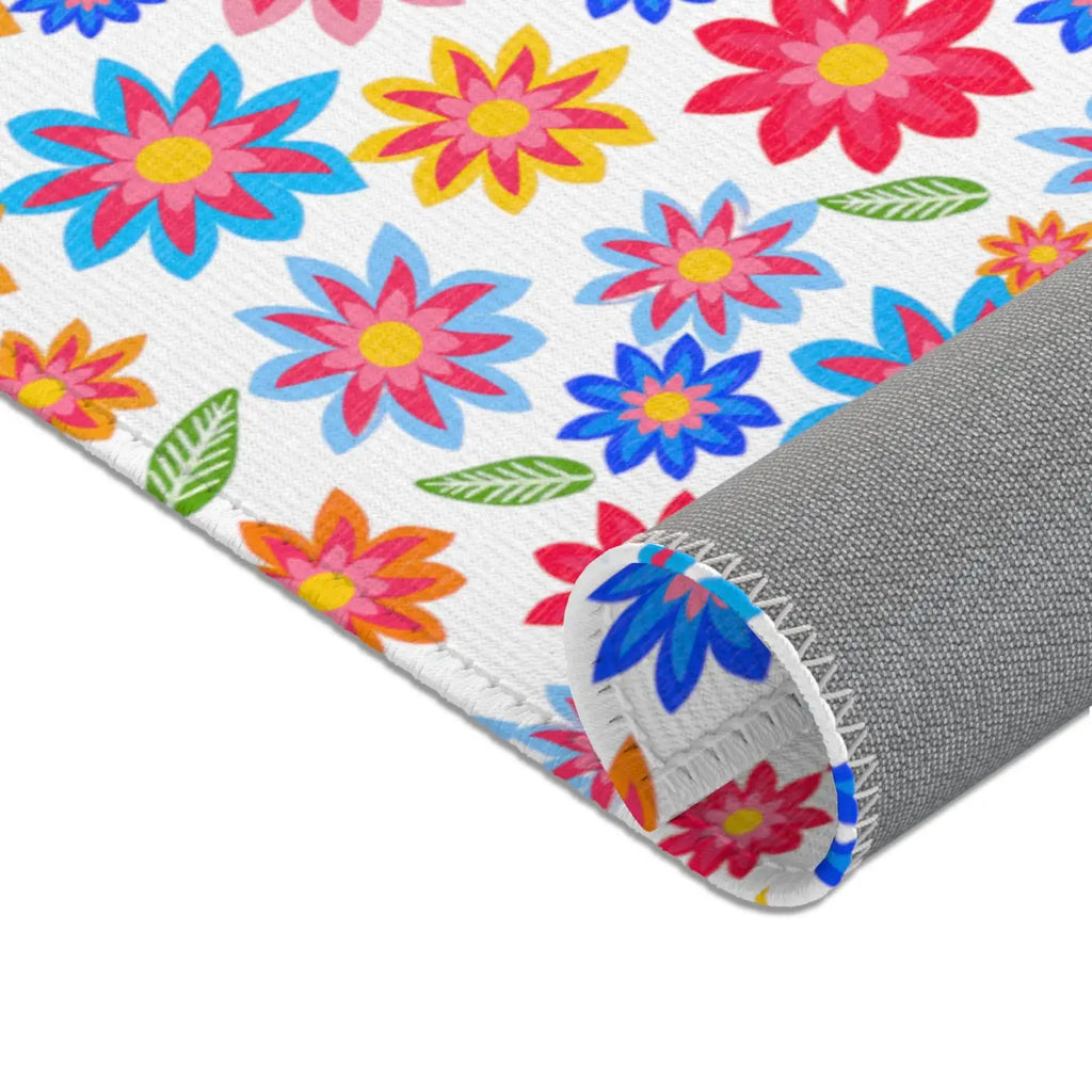 Flowers Pattern Area Rugs - Vibrant Home Decor - DipaliZ