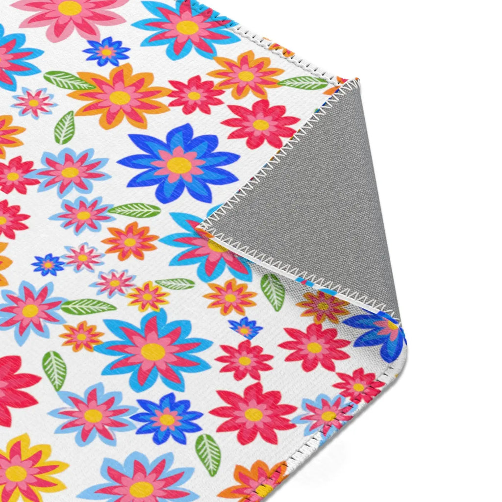 Flowers Pattern Area Rugs - Vibrant Home Decor - DipaliZ