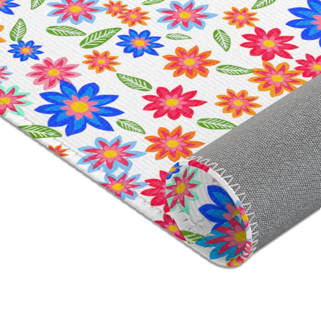 Flowers Pattern Area Rugs - Vibrant Home Decor - DipaliZ