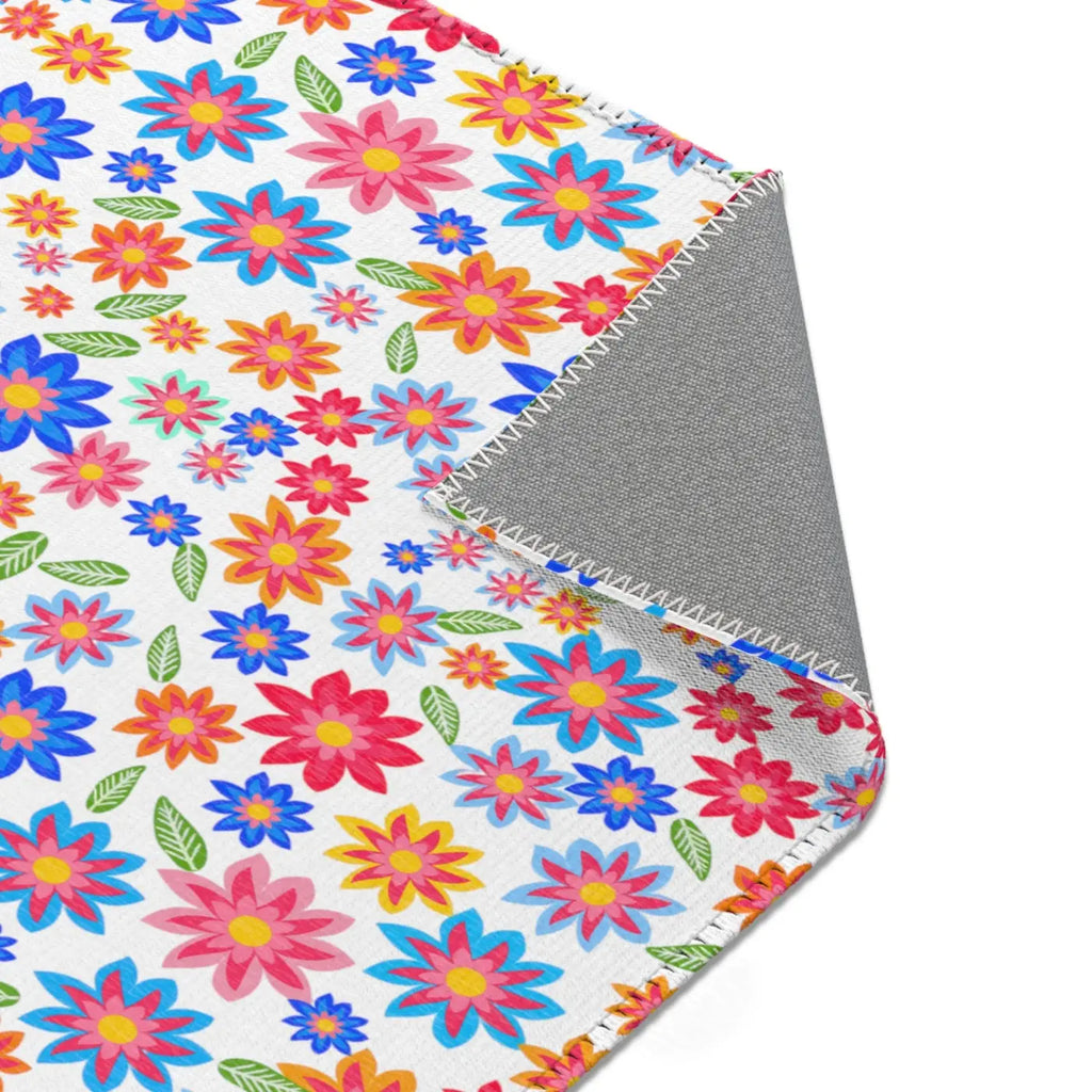 Flowers Pattern Area Rugs - Vibrant Home Decor - DipaliZ