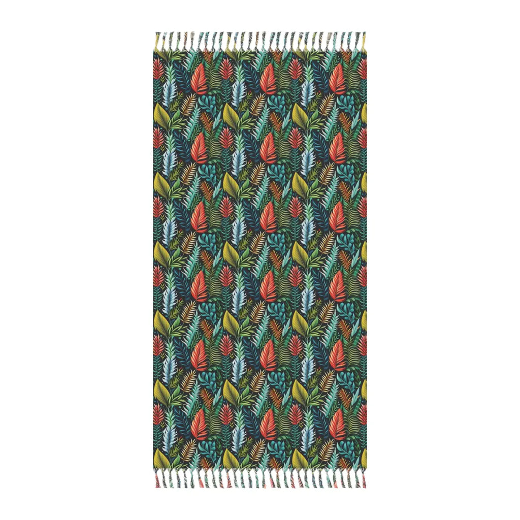Colorful Foliage Beach Blanket - Polyester Beach Cloth - DipaliZ