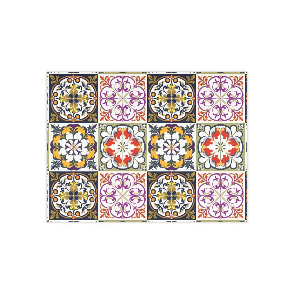 Vibrant Colorful Geometric Ceramic Photo Tiles - Wall Decor - DipaliZ