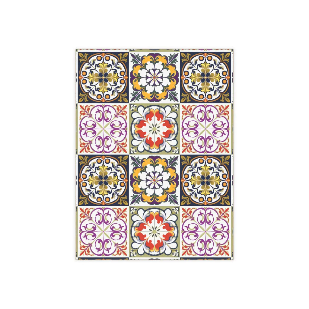 Vibrant Colorful Geometric Ceramic Photo Tiles - Wall Decor - DipaliZ