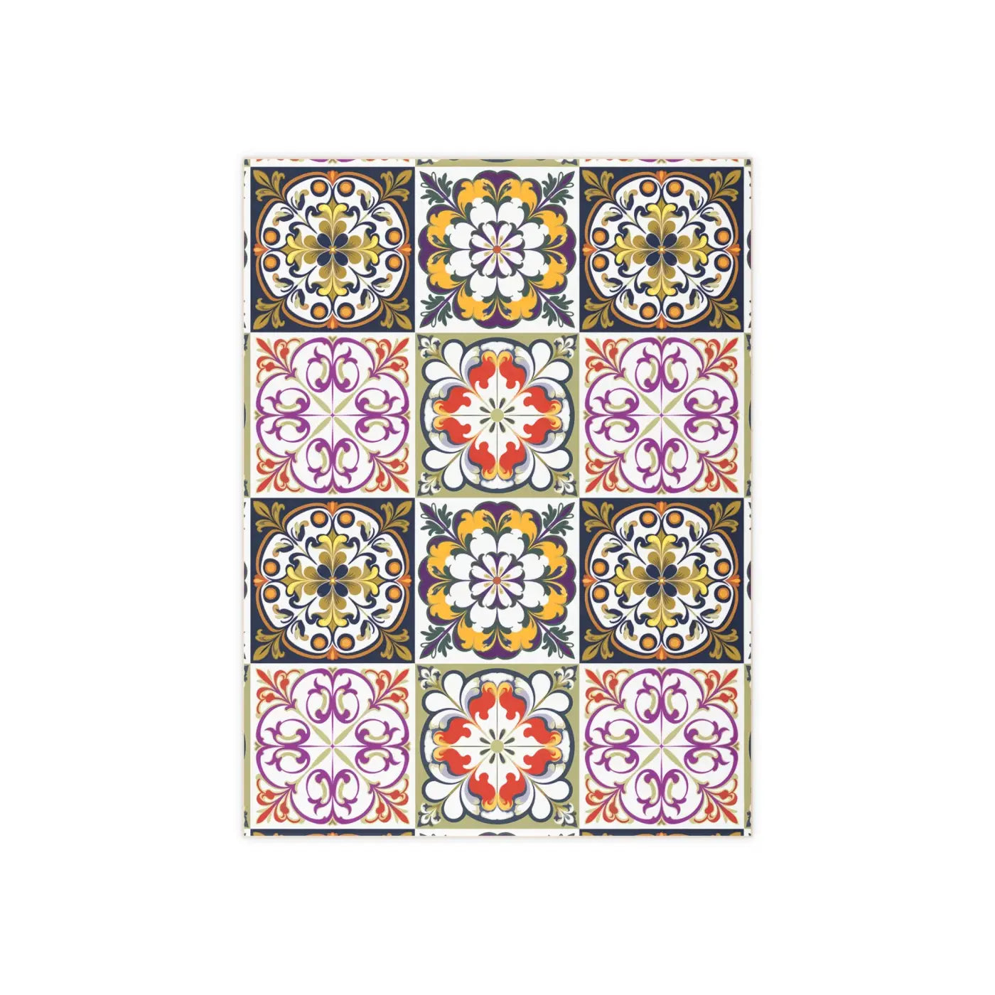 Vibrant Colorful Geometric Ceramic Photo Tiles - Wall Decor - DipaliZ
