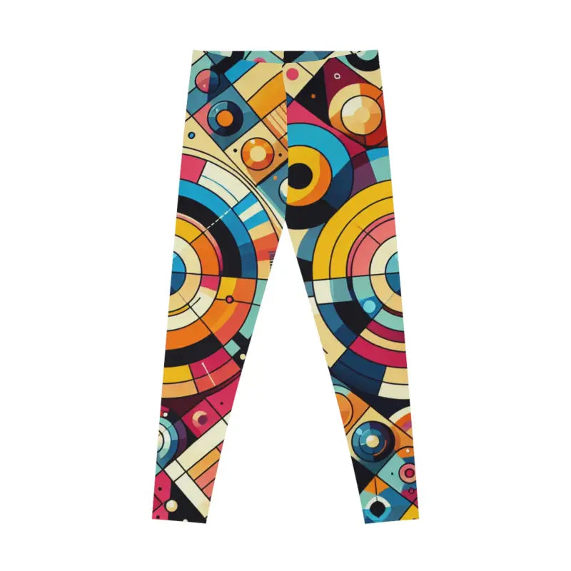 Colorful Geometric Pattern Leggings - Activewear - DipaliZ