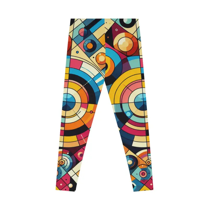 Colorful Geometric Pattern Leggings - Activewear - DipaliZ