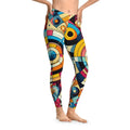 Colorful Geometric Pattern Leggings - Activewear - DipaliZ
