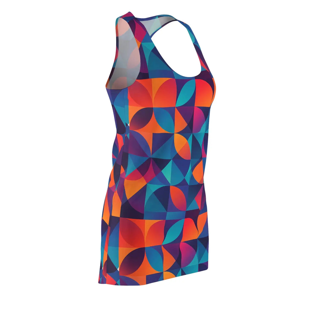 Colorful Geometric Racerback Dress - Summer Ready - DipaliZ