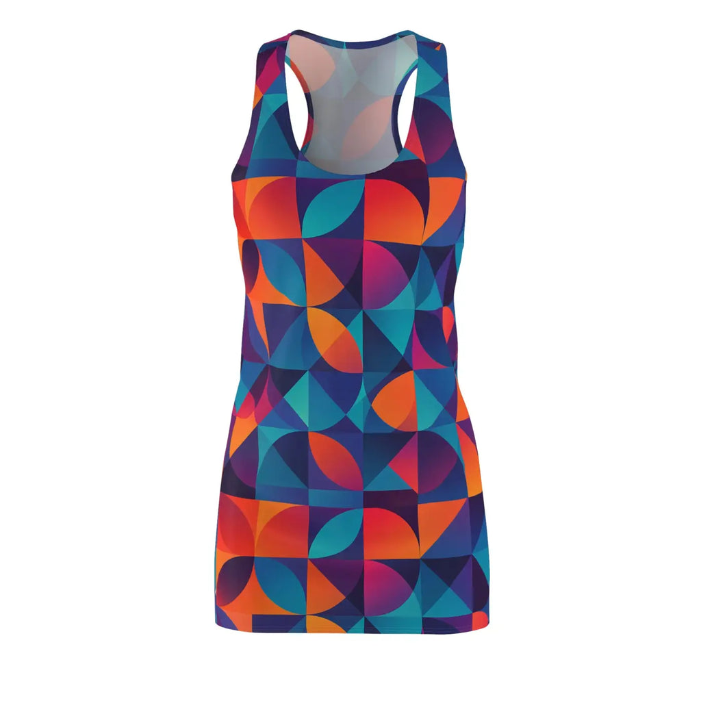 Colorful Geometric Racerback Dress - Summer Ready - DipaliZ