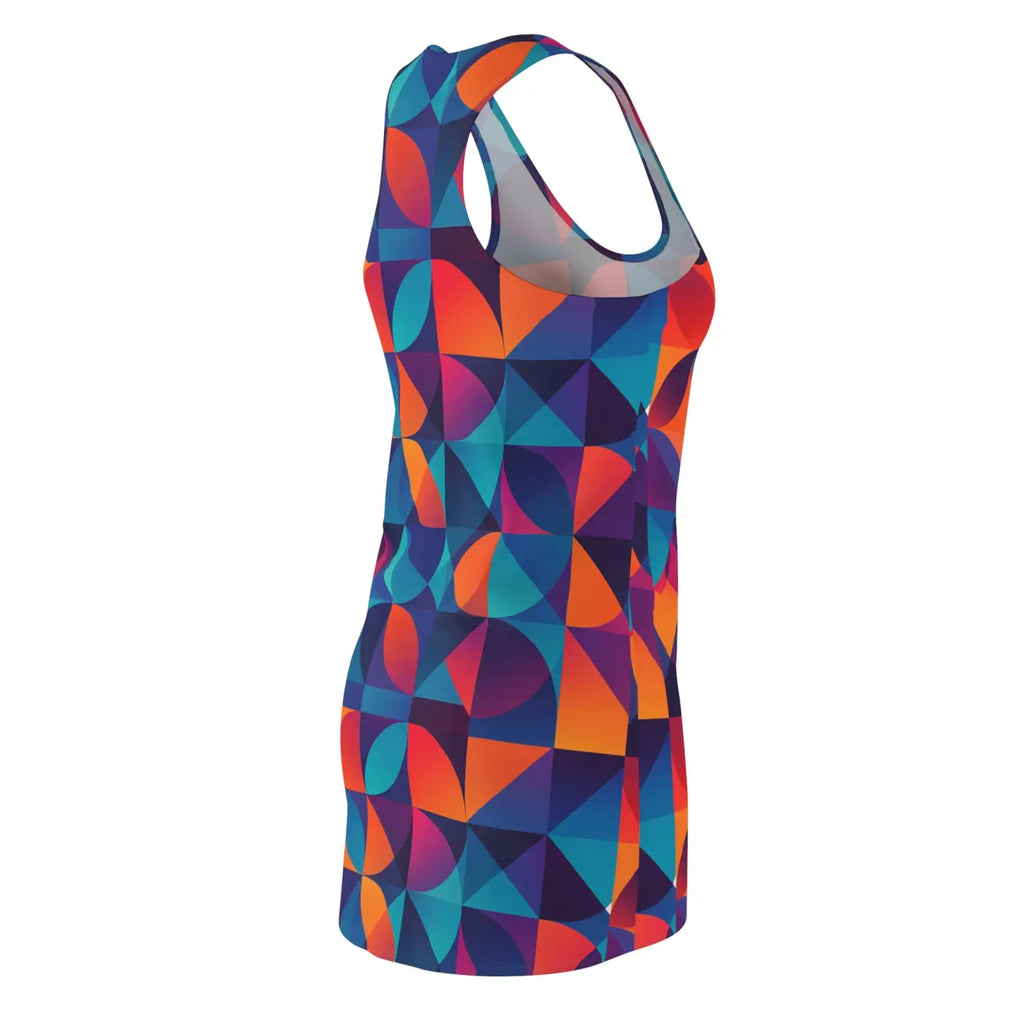Colorful Geometric Racerback Dress - Summer Ready - DipaliZ