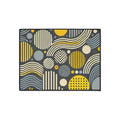 Vibrant Yellow Geometric Heavy Floor Mat - Home Decor - DipaliZ