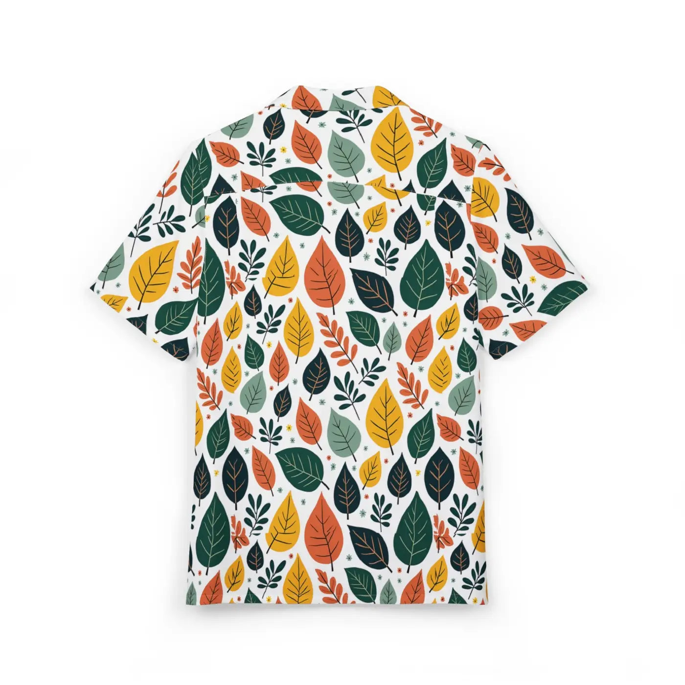 Vibrant Unisex Hawaiian Shirt - Colorful Leaves Design - DipaliZ