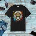 Colorful Lion Head T-Shirt - Wild Energy Style - DipaliZ